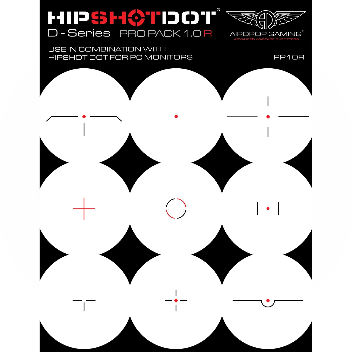 HIPSHOTDOT AIM SIGHT ASSIST TV | MONITOR DECALS - Image 5
