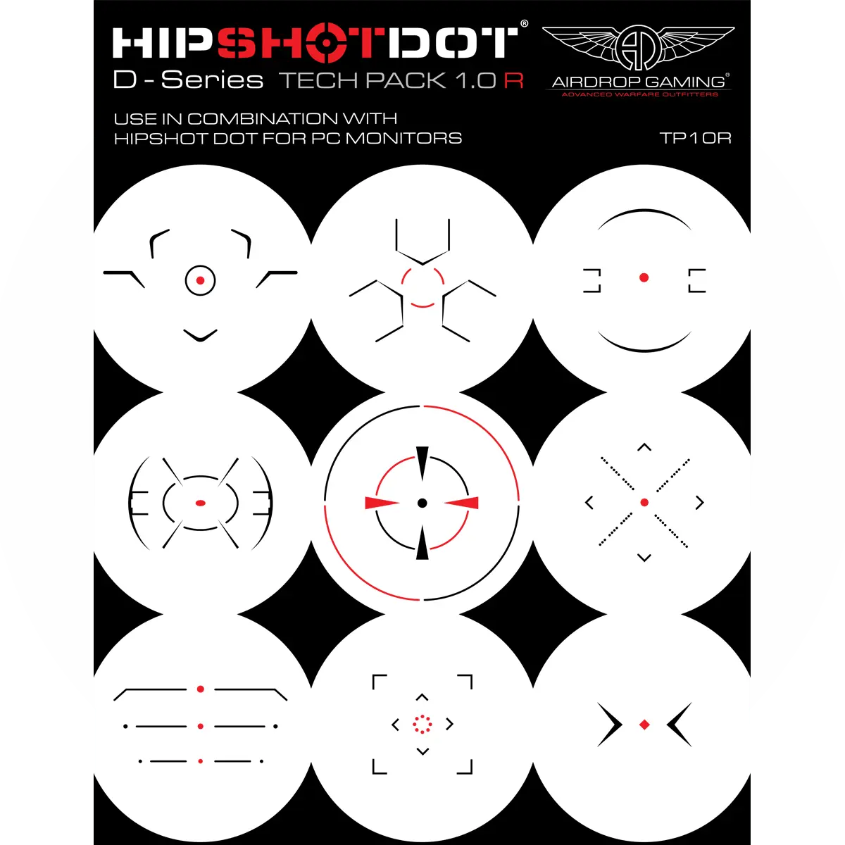 HIPSHOTDOT AIM SIGHT ASSIST TV | MONITOR DECALS - Image 6