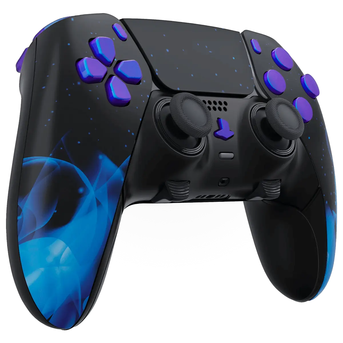 MODDEDZONE BLUE FIRE PS5 DualSense Edge Custom Modded Wireless Controller - Image 3