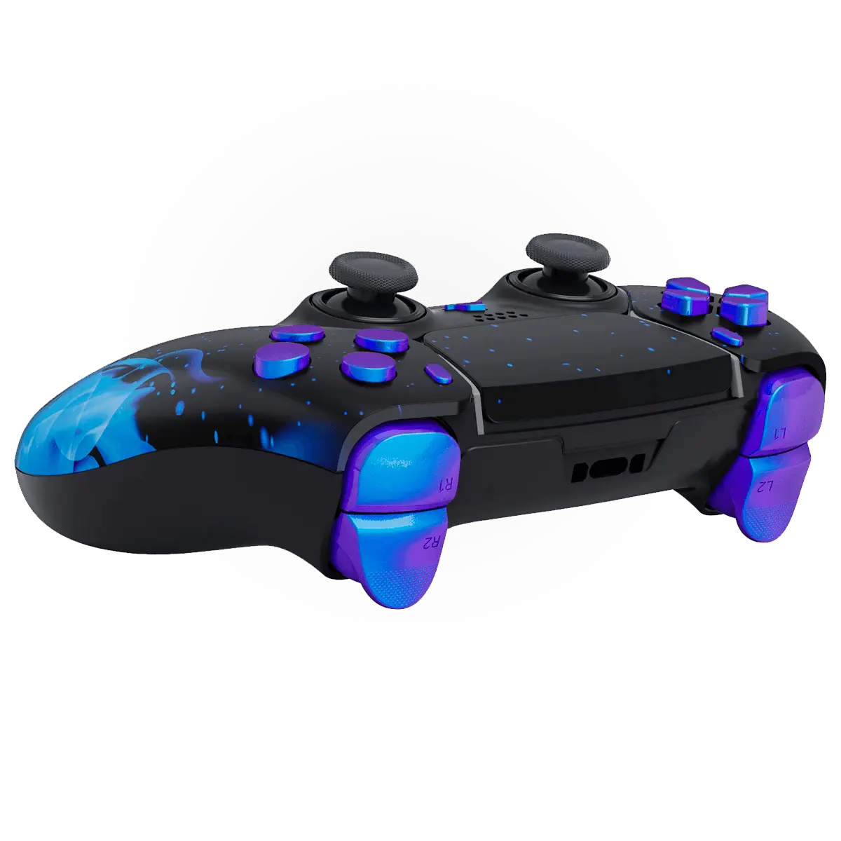 MODDEDZONE BLUE FIRE PS5 DualSense Edge Custom Modded Wireless Controller - Image 5