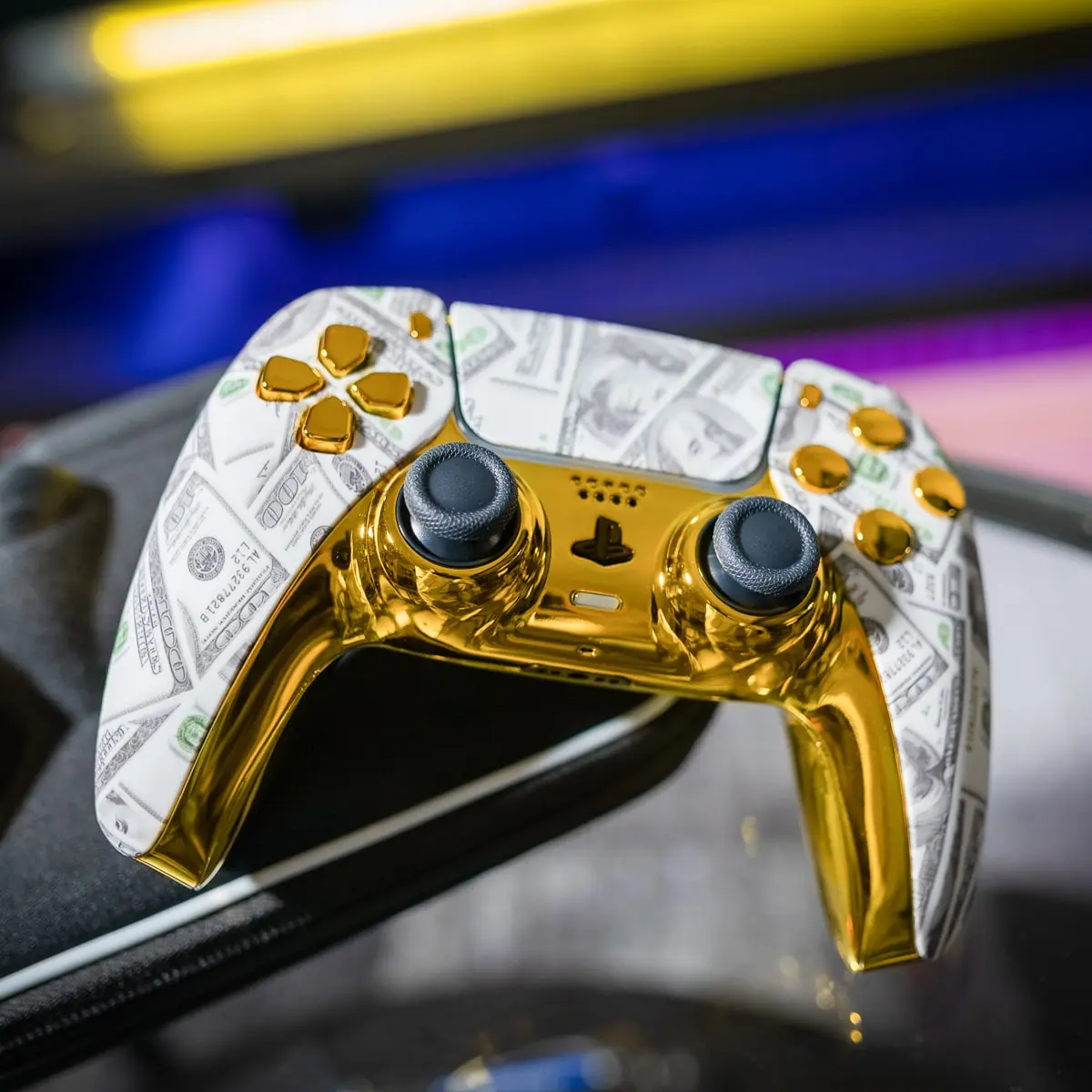 MODDEDZONE GOLD MONEY PS5 CUSTOM MODDED CONTROLLER - Image 3