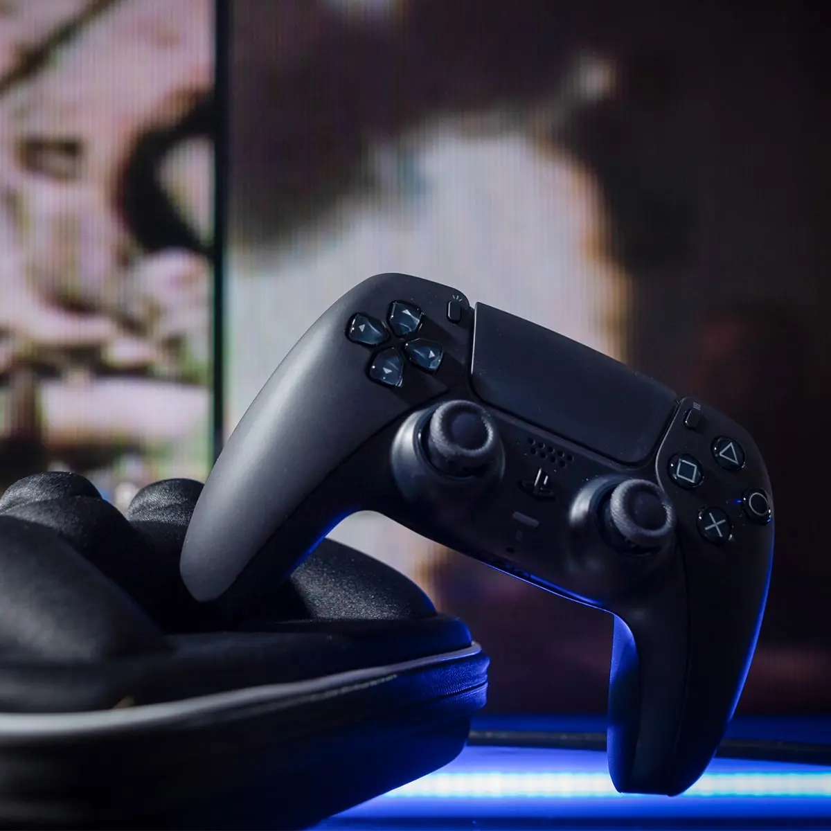 MODDEDZONE MIDNIGHT BLACK PS5 CUSTOM MODDED CONTROLLER - Image 6