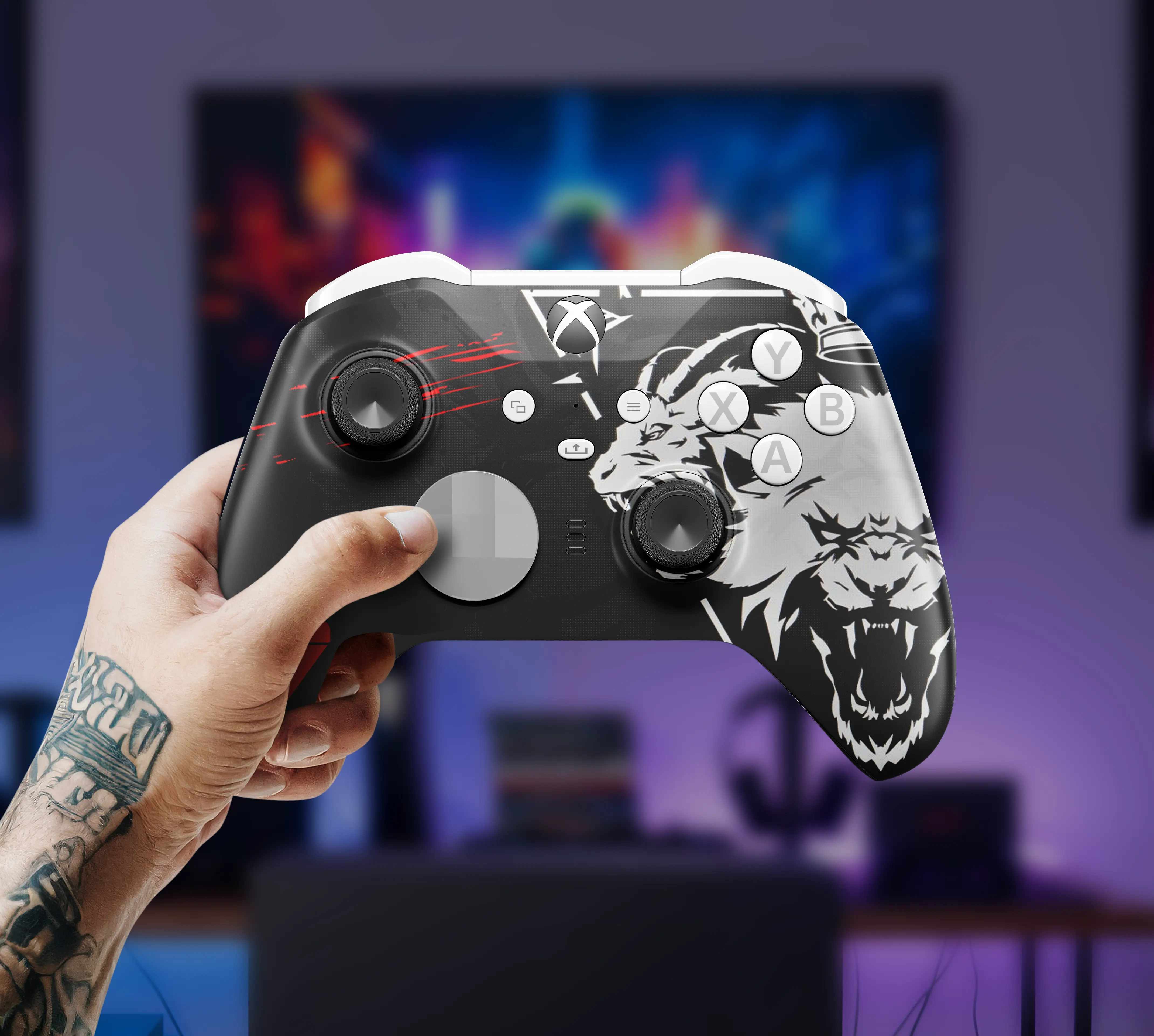 MODDEDZONE NIGHTFALL CORE XBOX ELITE SERIES 2 CUSTOM MODDED CONTROLLER - Image 5
