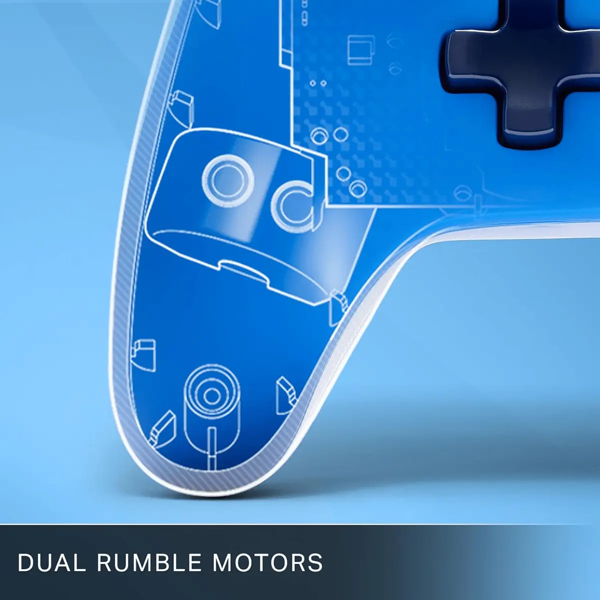 MODDEDZONE PowerA Enhanced Wired Controller For Xbox Series X|S With 2 Re-mappable Buttons - Blue - Image 3