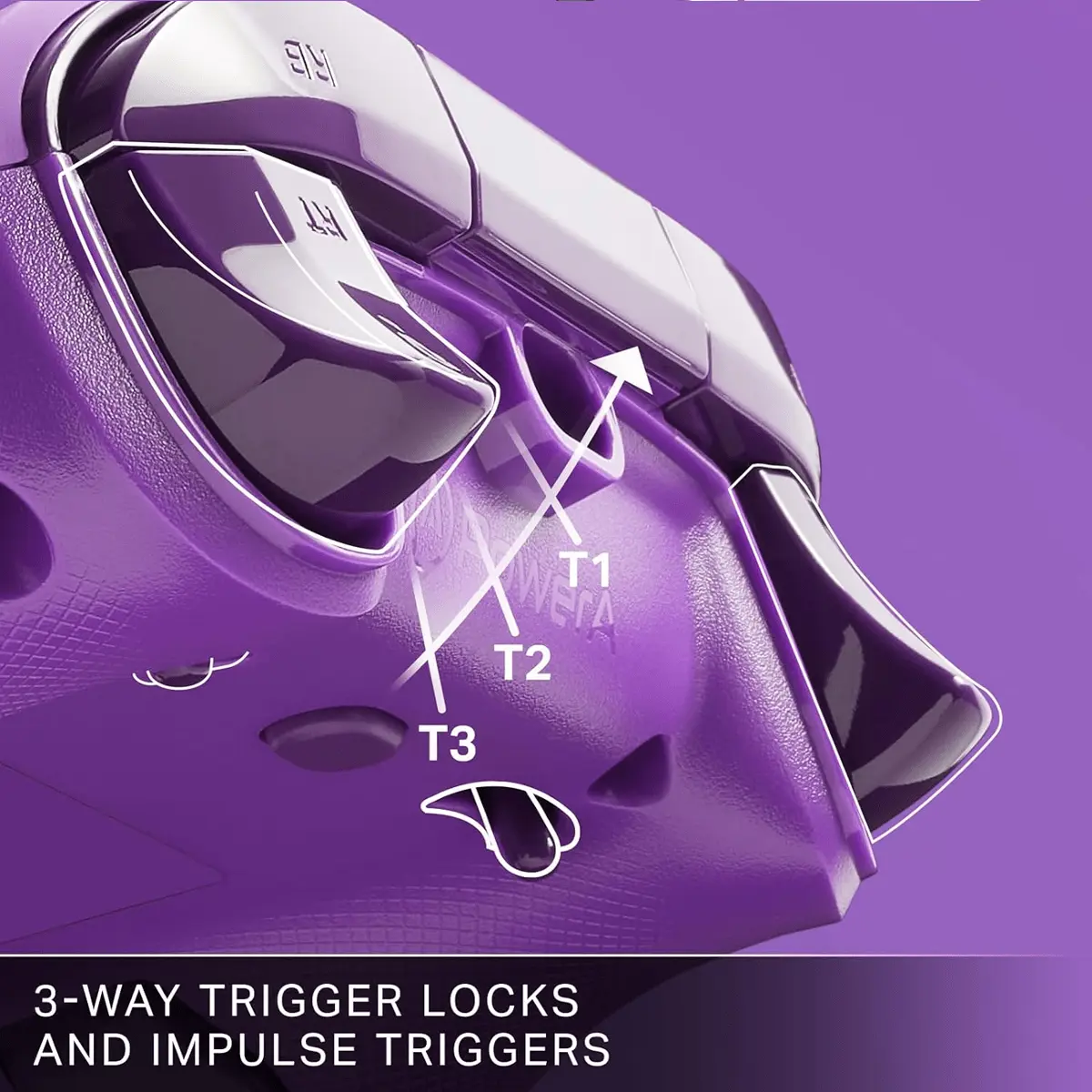 MODDEDZONE PowerA Advantage Wired Controller For Xbox Series X|S With 2 Mappable Buttons - Royal Purple - Image 3