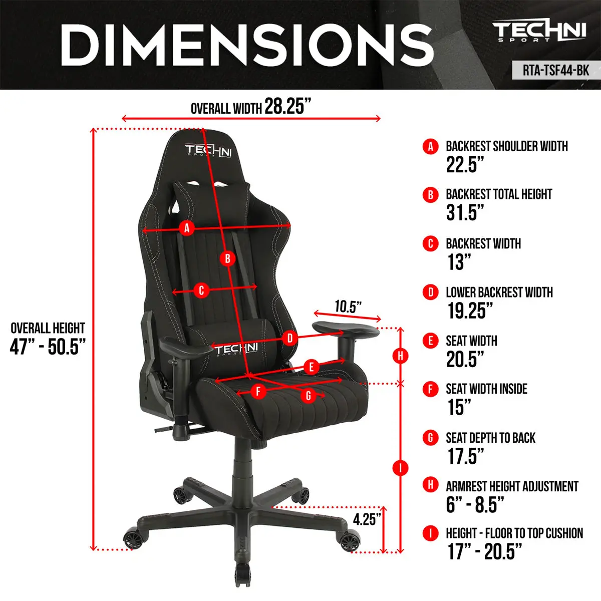 BLACK ECHO GAMING CHAIR - Image 5